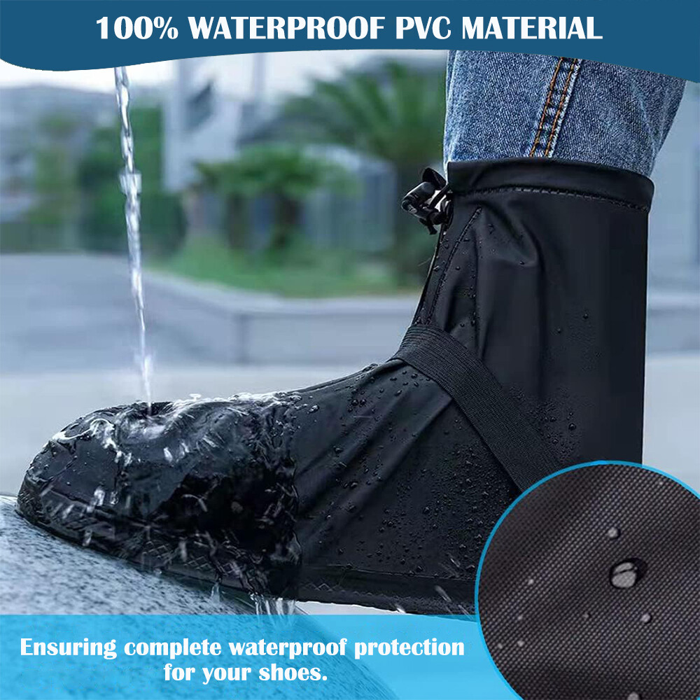 Anti-slip Rubber Shoe Covers Reusable Rain Snow Boot Waterproof Shoes Protector