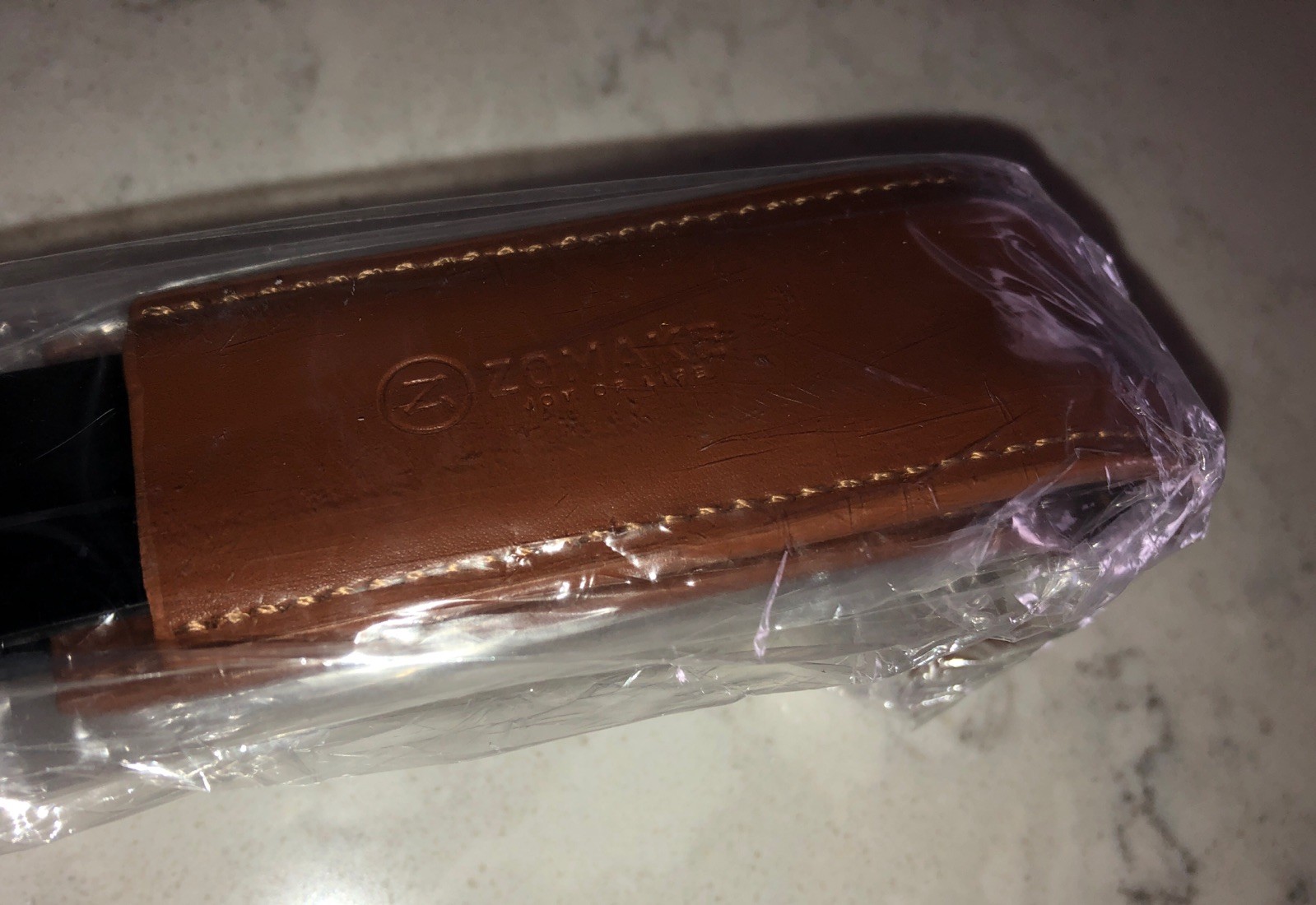 Pair Extra Long Shoehorns Long Leather Handle Metal Long Shoehorns Unisex 16.5"