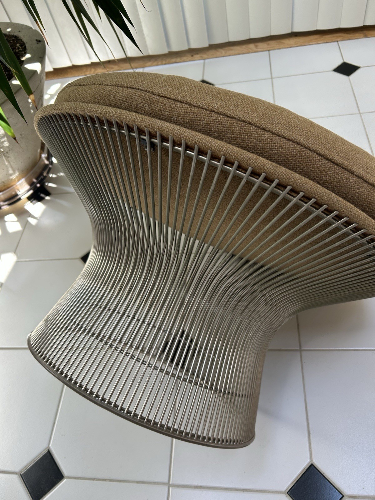 Warren Planter For Knoll Nickel Mushroom Ottoman