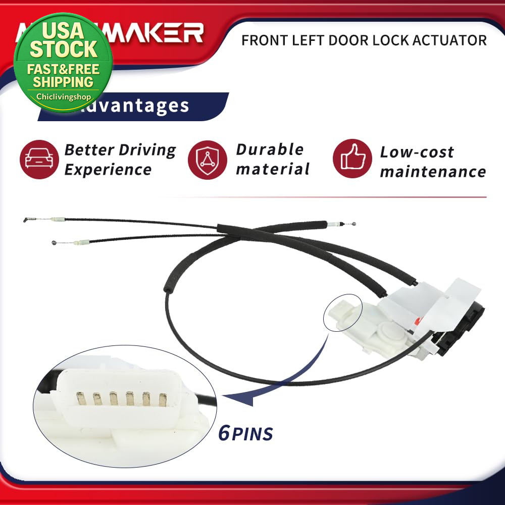 Front Left Door Lock Latch Actuator Compatible with Nissan Frontier Xterra