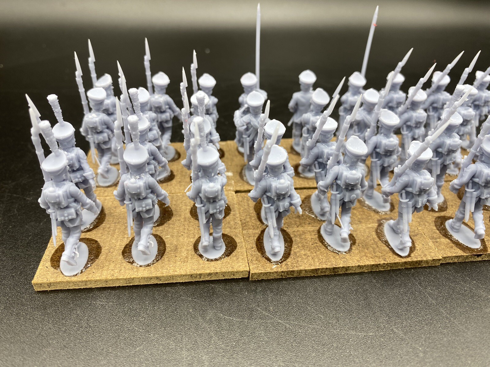 28mm, 3D Printed, Napoleonic, Russian 1812 Line Infantry (36), Black Powder