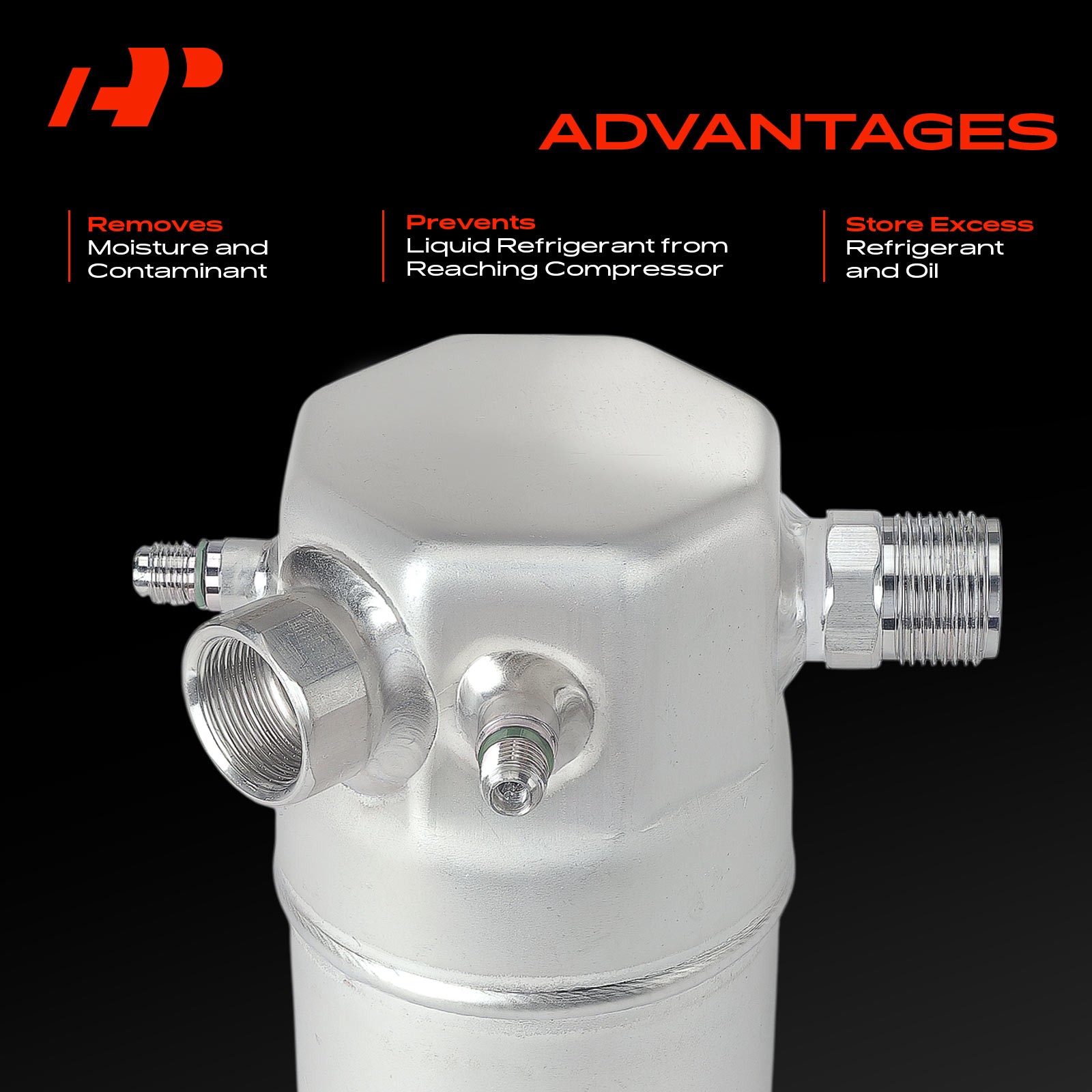 A-Premium Aluminum A/C Receiver Drier for Chevrolet Impala Caprice Buick Electra