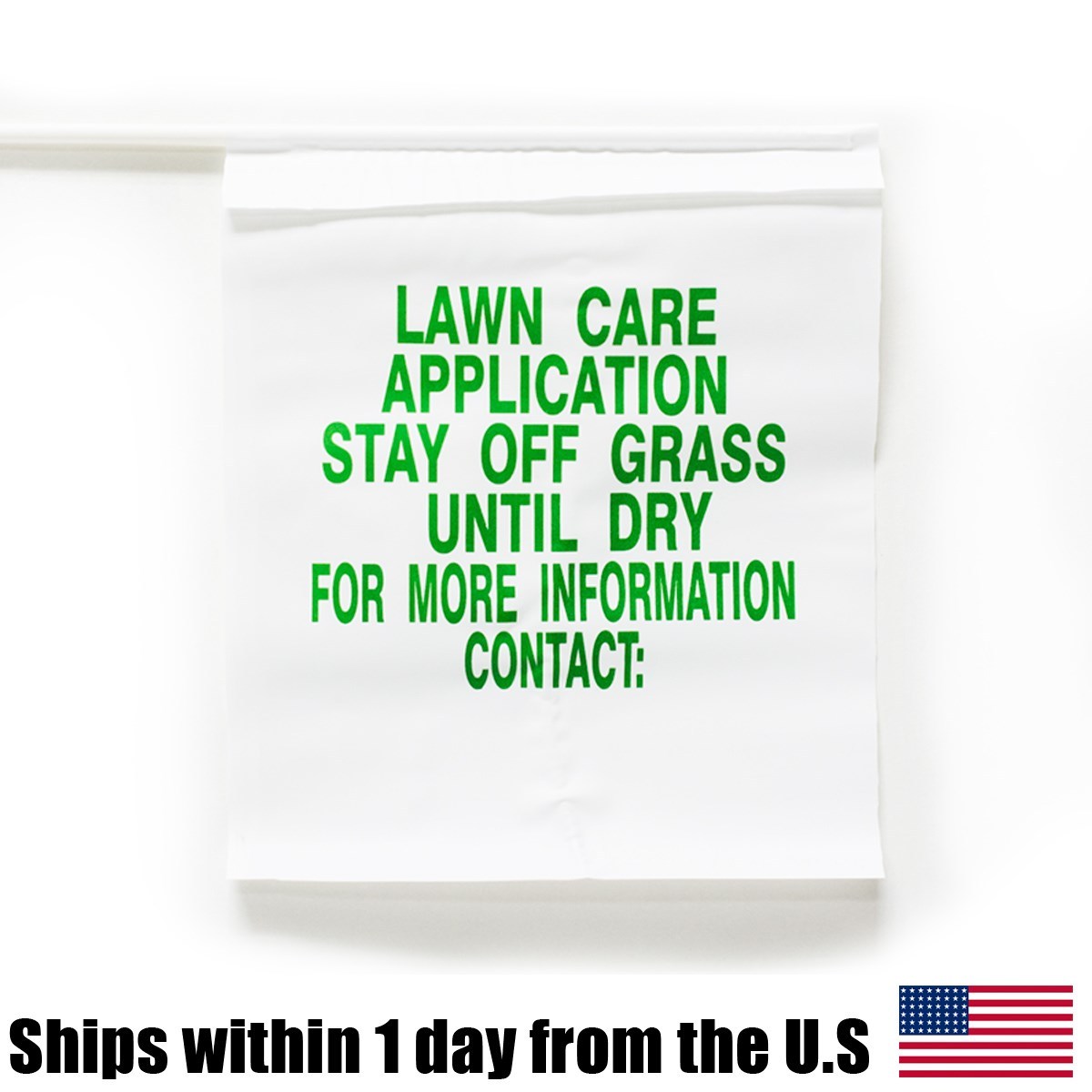 Lawn Care Application Fertilizer Flag Marker Stay Off Grass Marking Flags 400 Pk