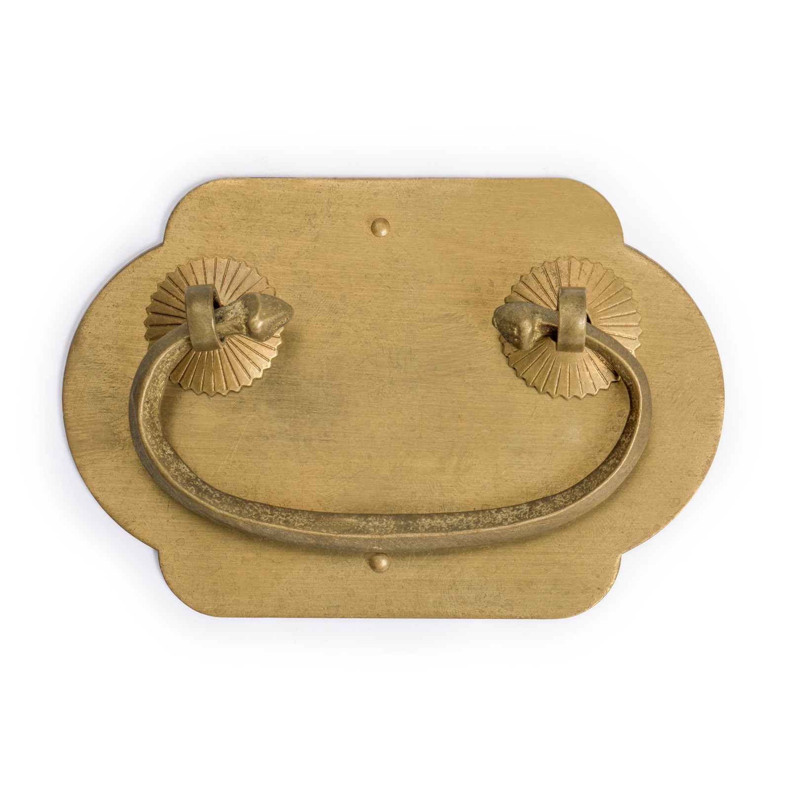 �Prosperity� Brass Drawer Pulls 4 x 2.7� - Set of 2