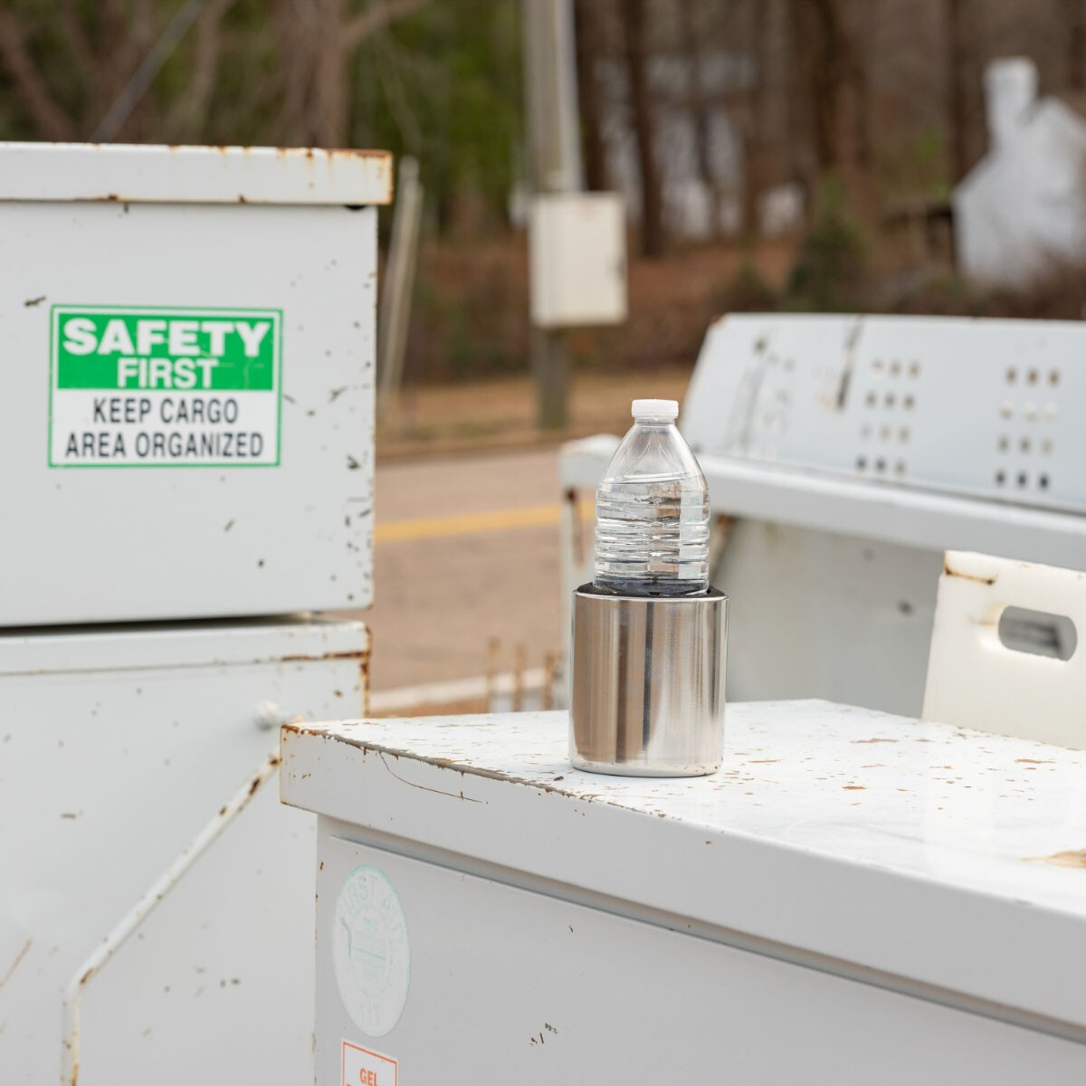 MAGNETIC CUP HOLDER Stainless Steel Beer Koozie Can Bottle Drink ATV RV Boat