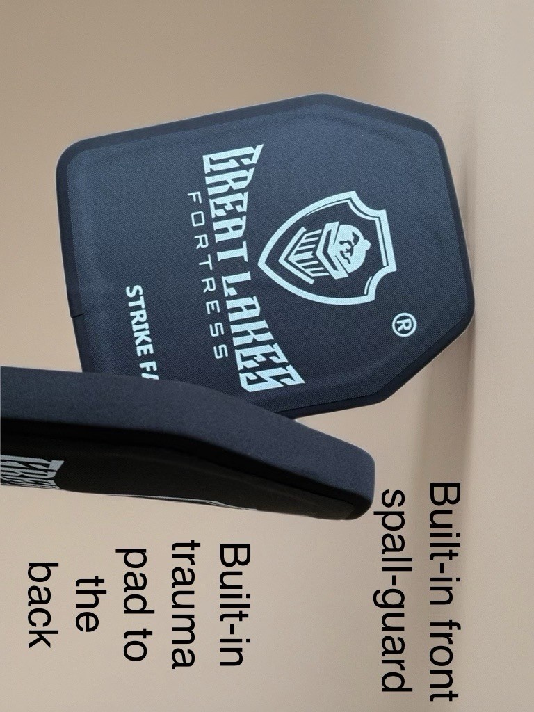 NIJ Level 3a UHMWPE Hard Armor Plates  10"x 12" Bulletproof Set of 2,   2lb Only