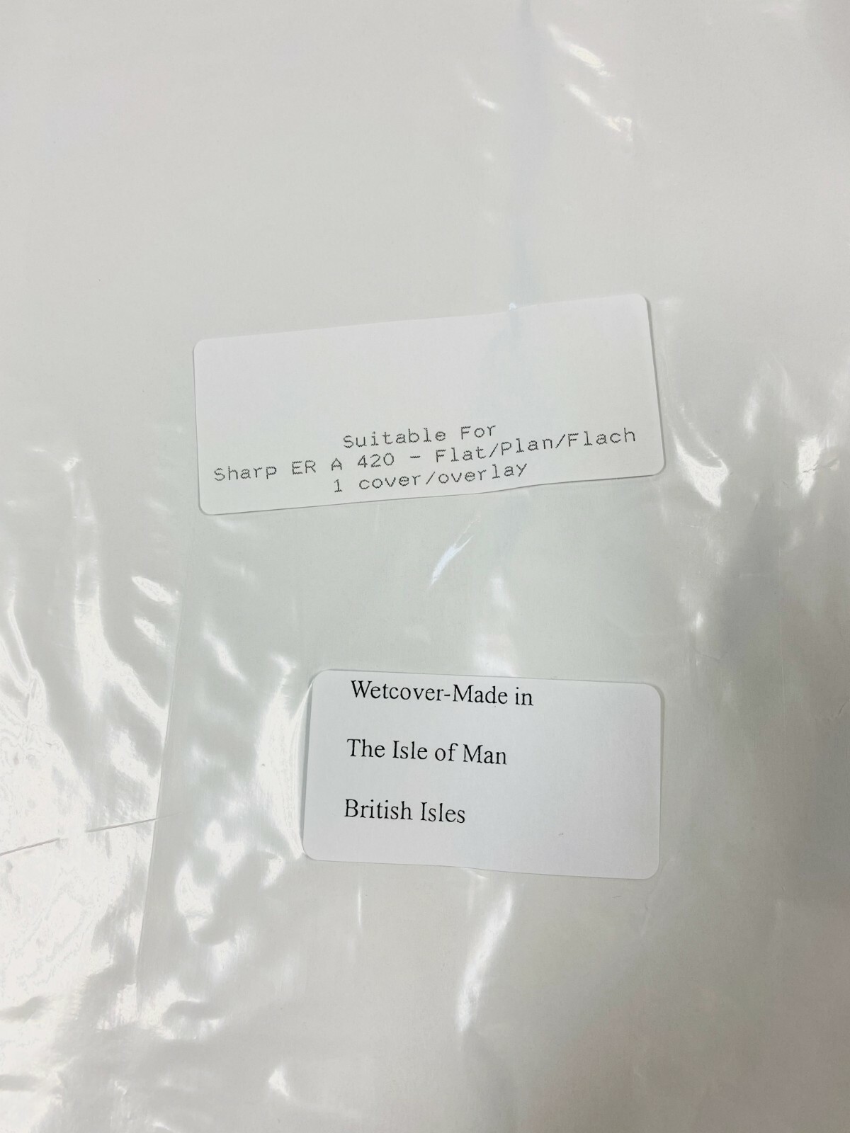 Sharp ER-A420 Cash Register Flat Keyboard Wet Cover Silicone Skin