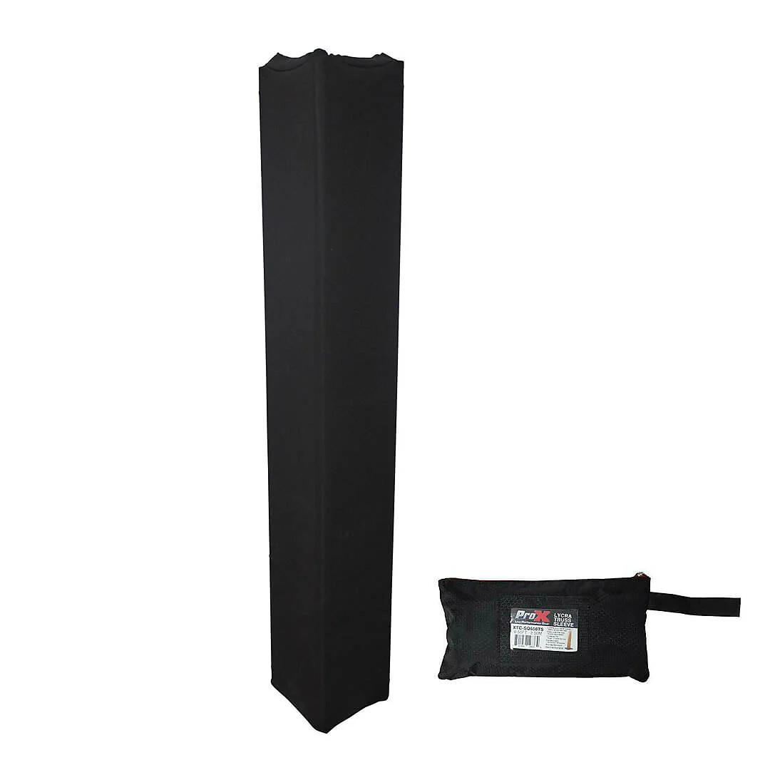 Black PROX 8.20FT Truss DJ Scrim Covers with Zipper Carrying Bags