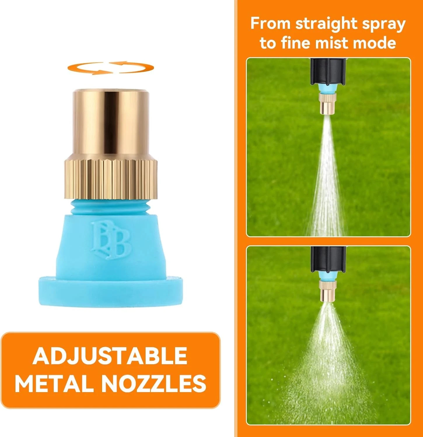 6-Nozzle Poly Boom Wand with 3/8" Brass Fitting, 7.5 Ft. ATV Sprayer Boom, Wide-