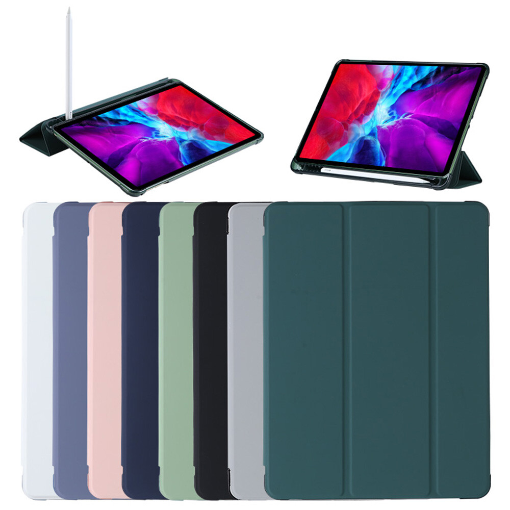 Leather Stand Cover Case For iPad 9.7" 6th 5th Air1 2 Mini 4 5 6 8.3" Pen Holder