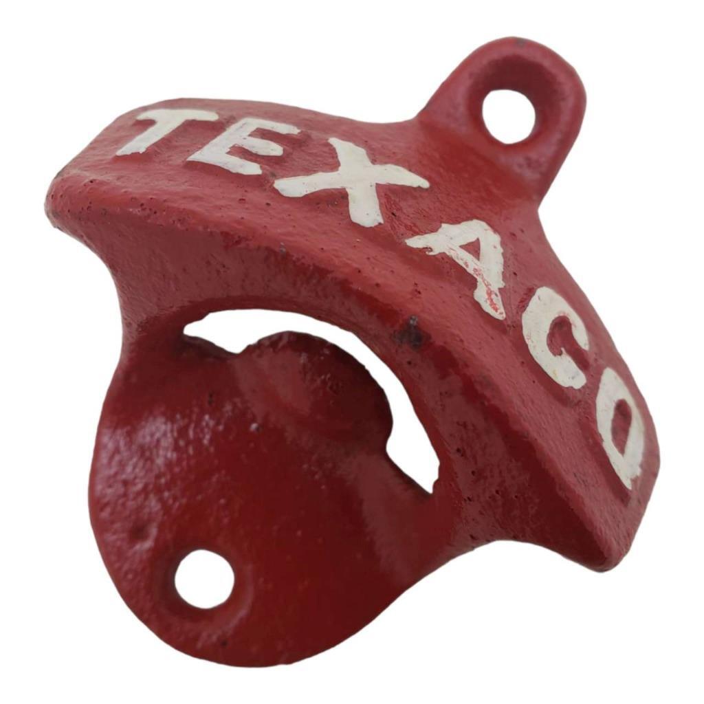 Red Vintage Wall Mounted Bottle Opener Cast Iron Bar Decor