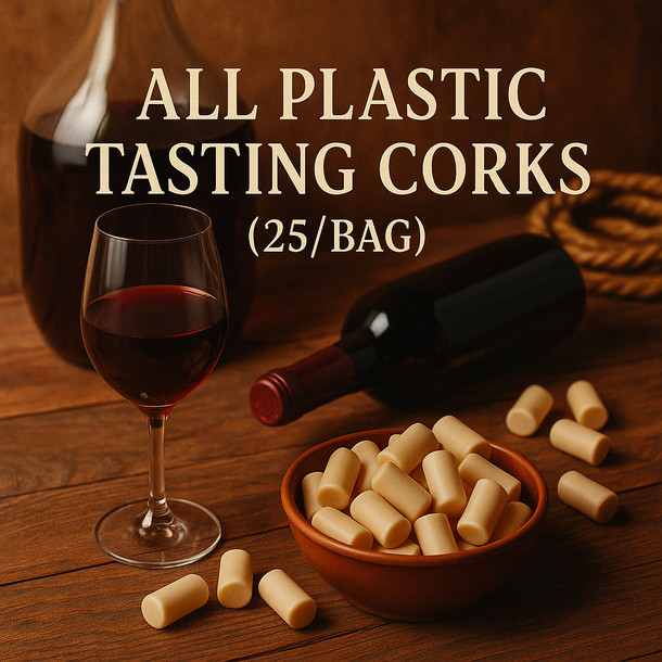 LD Carlson All Plastic Tasting Corks (25/Bag)