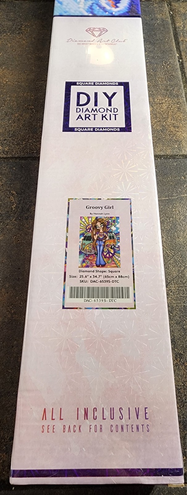 Sealed Discontinued DAC Groovy Girl Hannah Lynn Square Diamond Painting Kit NIB