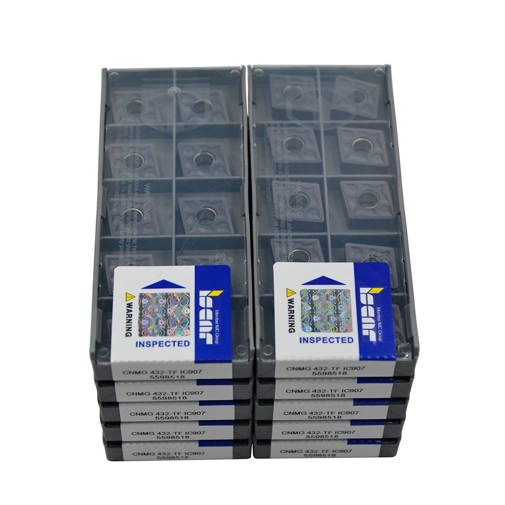 100pcs CNMG 120408-TF IC907 CNMG 432-TF IC907 Carbide Inserts cnmg 432 insert
