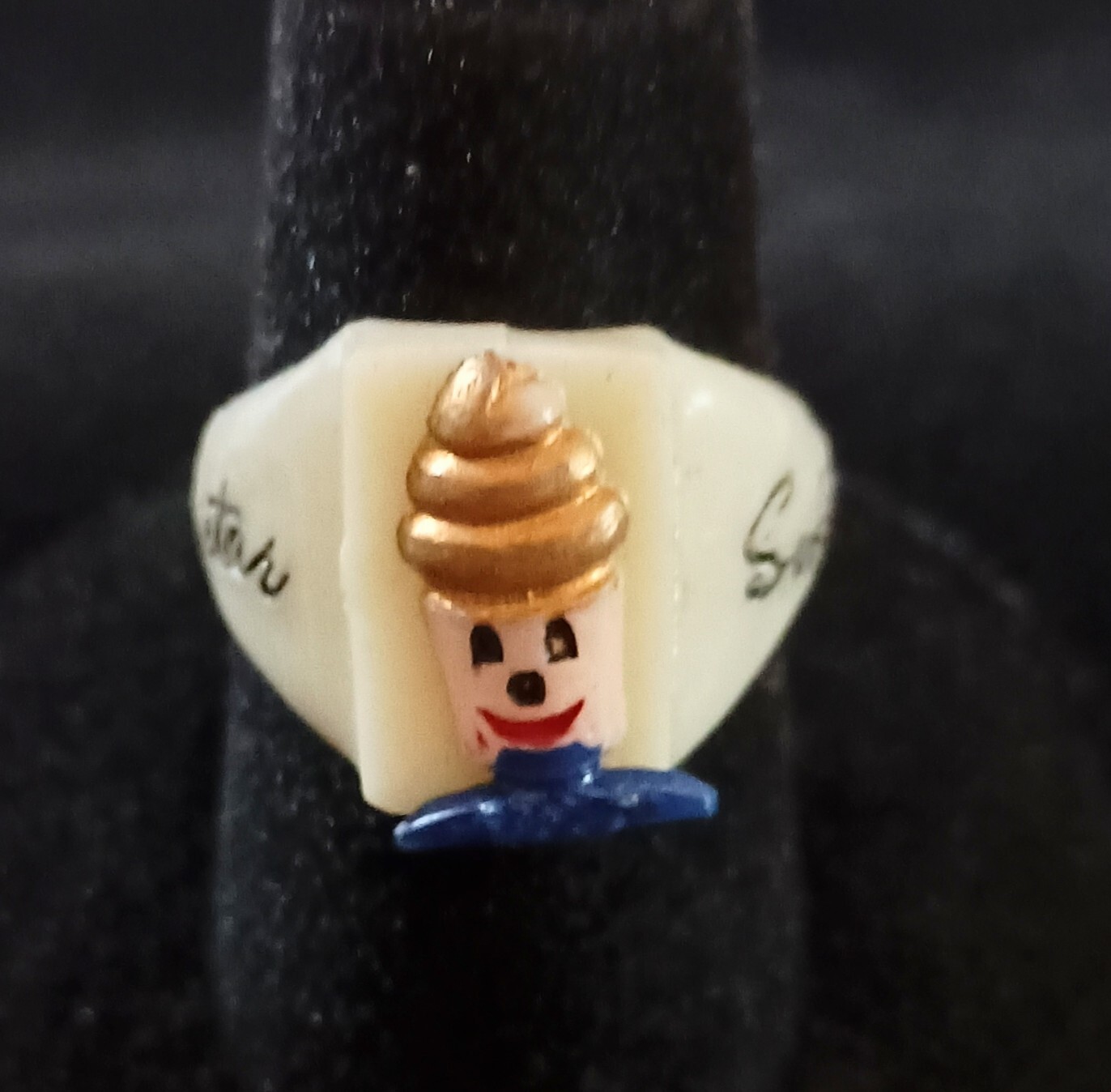 Vtg Mister Mr Softee Ice Cream Premium Toy Plastic Ring Promo NOS New 1950-60s