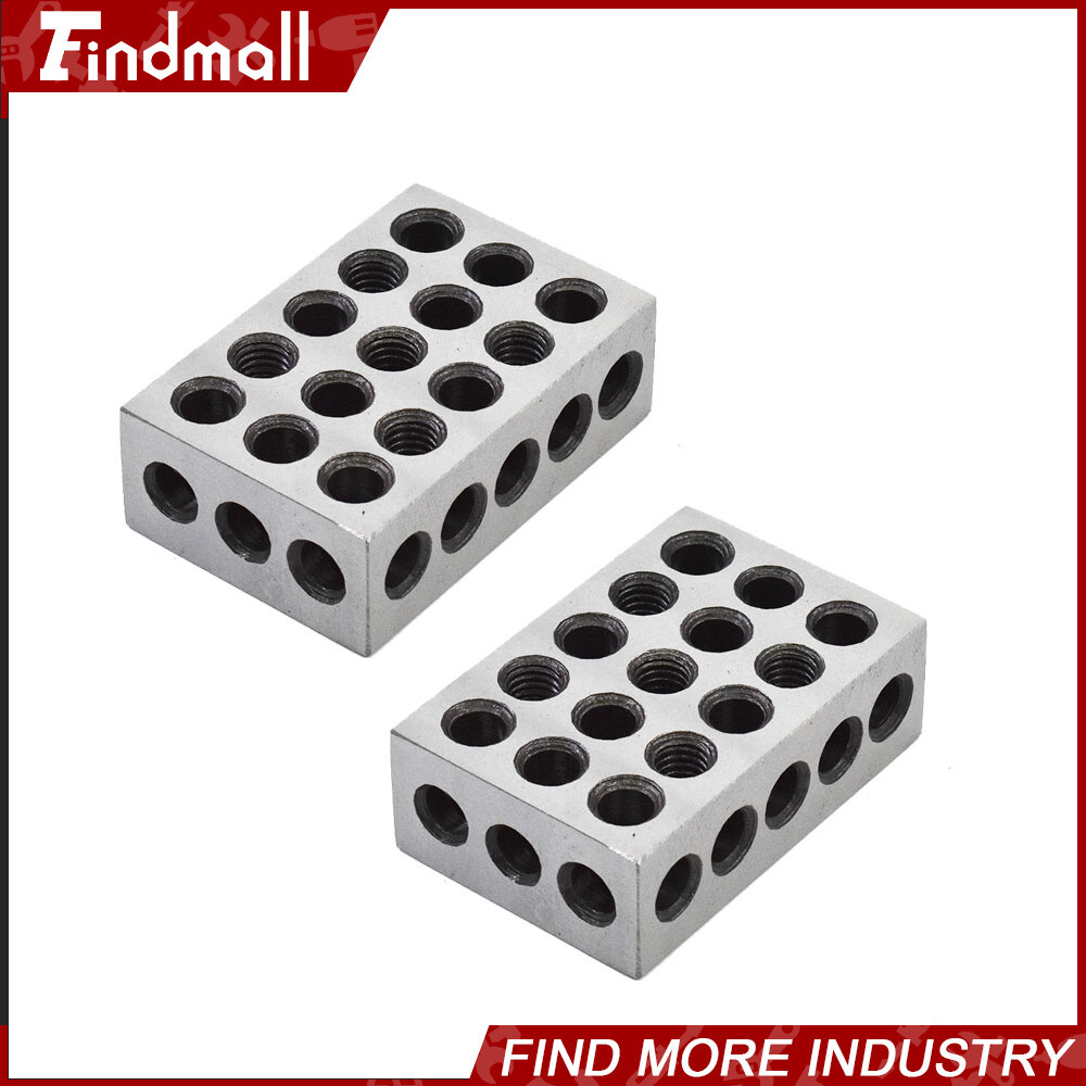 2 Matched Pair 2-4-6 Blocks 23 Holes .0002" Machinist Precision 246 Jig 2 4 6
