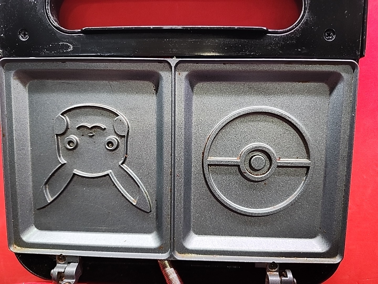 Pokemon 2 Grilled Cheese Maker Pikachu Poke Ball Square Used