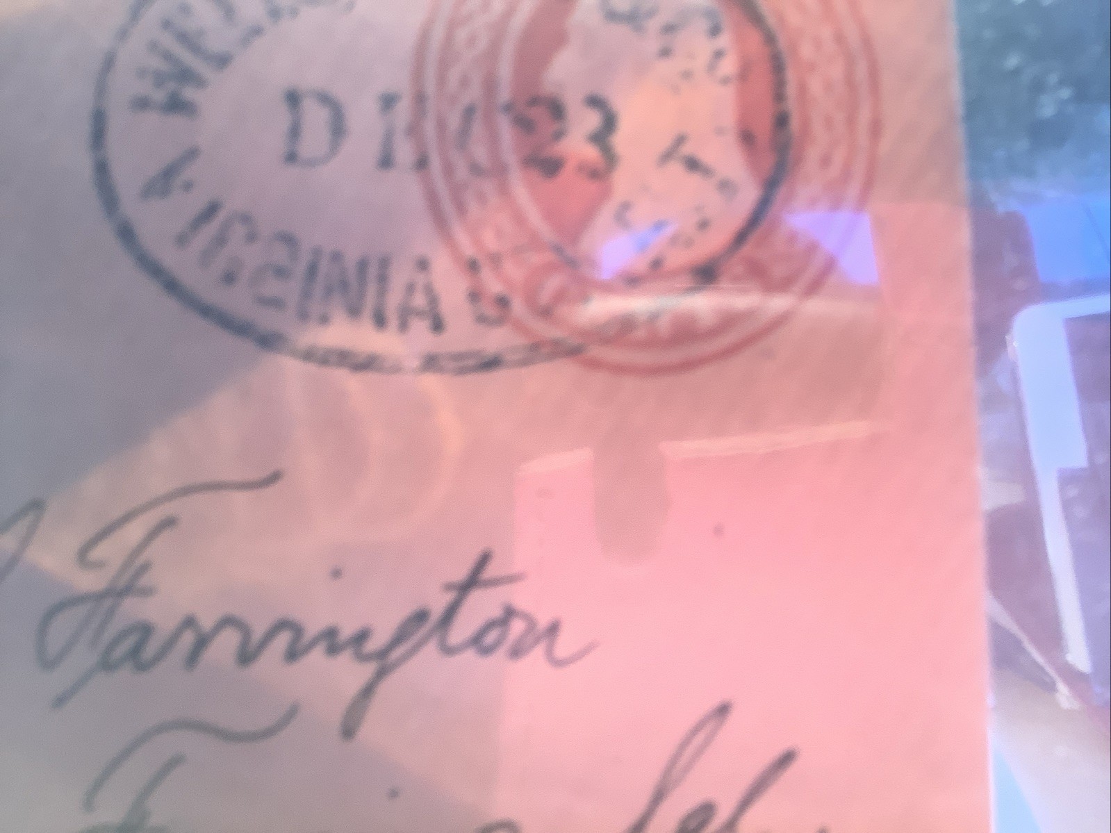 Wells Fargo Pony Express 1862-64 GENUINE 143L9, U5 entire.BUT Bogus Cancel