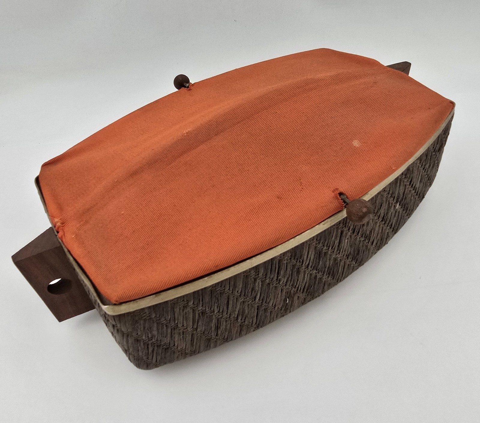 Vintage Salton Hotray WB-5 Bread Bun Warmer Orange Cover Original MCM