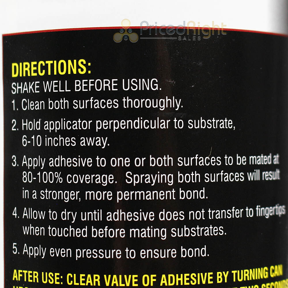 Hi Temp Spray Adhesive 13 oz Headliner Upholstery High Strength 2 Pack