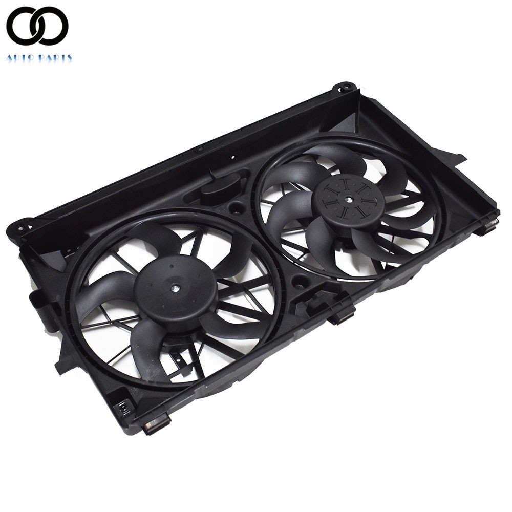 Radiator Condenser Cooling Fan For Silverado Yukon Sierra 5.3L 6.0L 6.2L 4.8L
