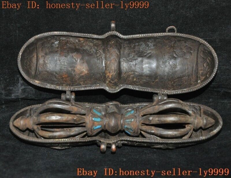 Tibetan Buddhism temple bronze Vajra Dorje Phurpa Exorcism Talisman