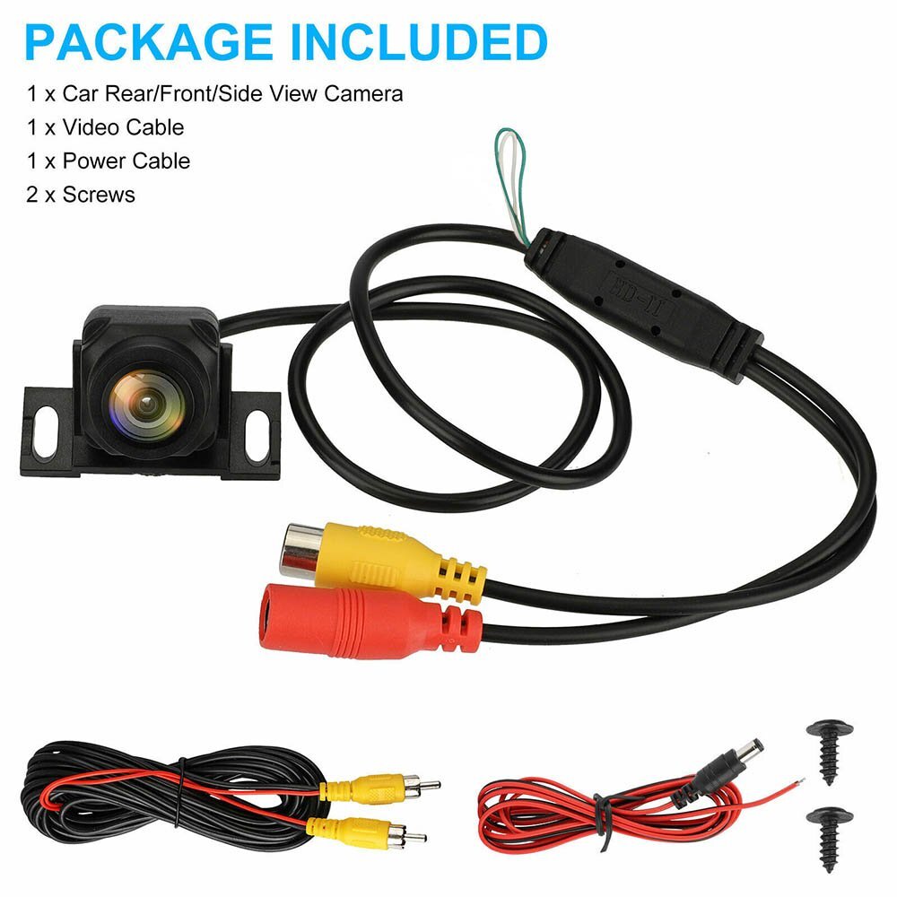 180º Car Rear View Backup Camera Reverse Parking Waterproof CMOS Night Vision