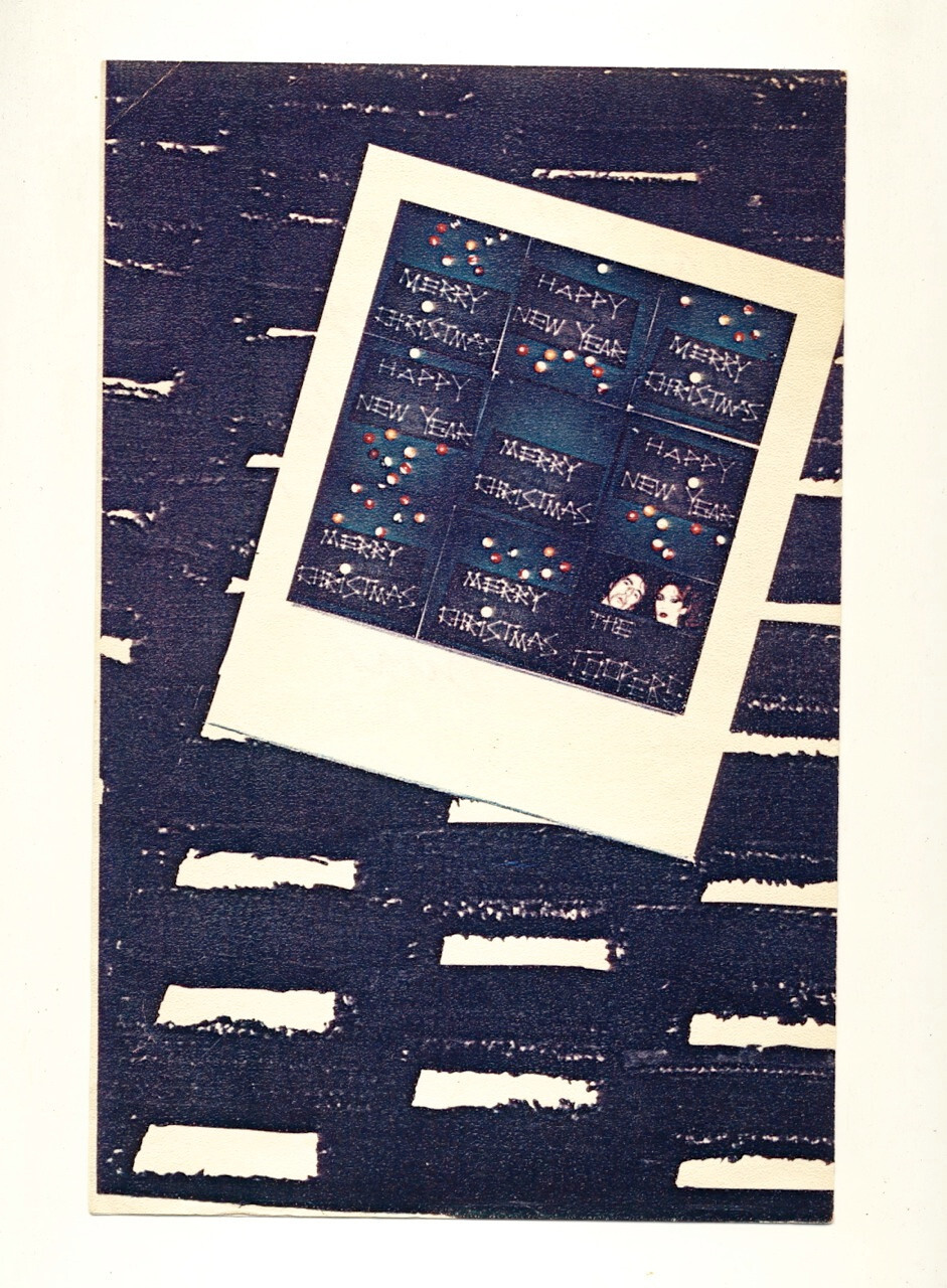 1980 ALICE COOPER CHRISTMAS CARD Signed BRIAN "RENFIELD" NELSON w/ POSTMARK