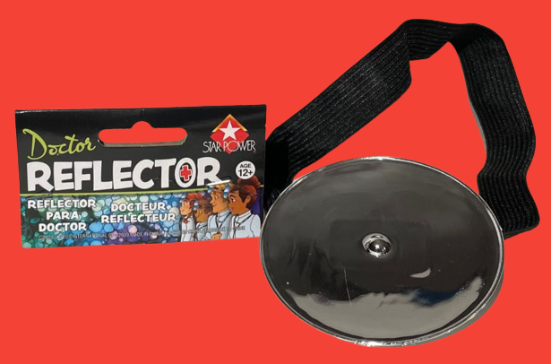 DOCTOR REFLECTOR MIRROR Head Play Fake DR Headband Surgeon Round Gyno Costume