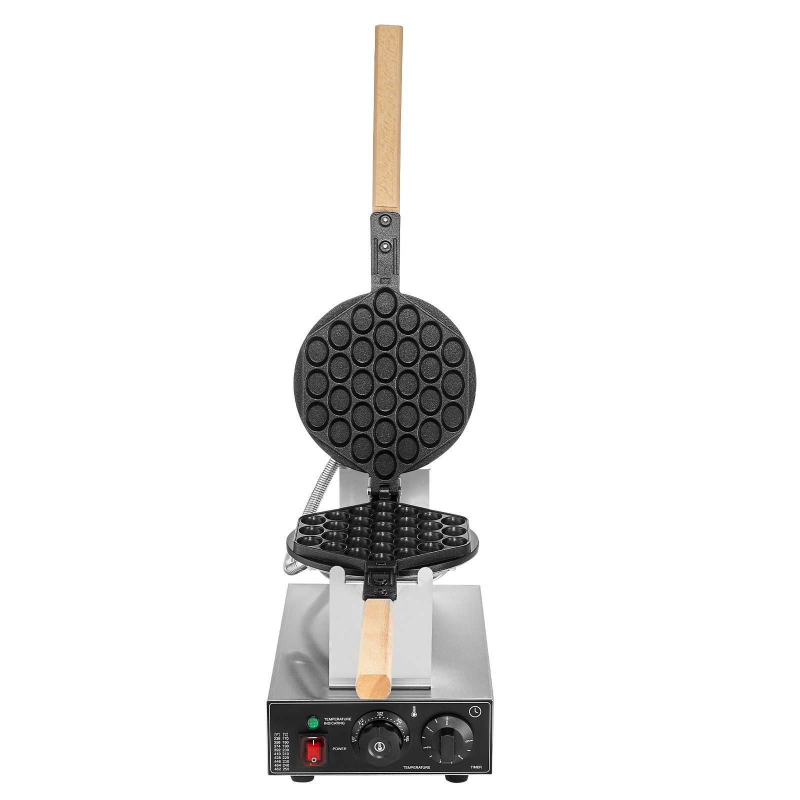 Uimoso Commercial Bubble Waffle Maker Egg Pancake Baker Machine 1400W Non-Stick