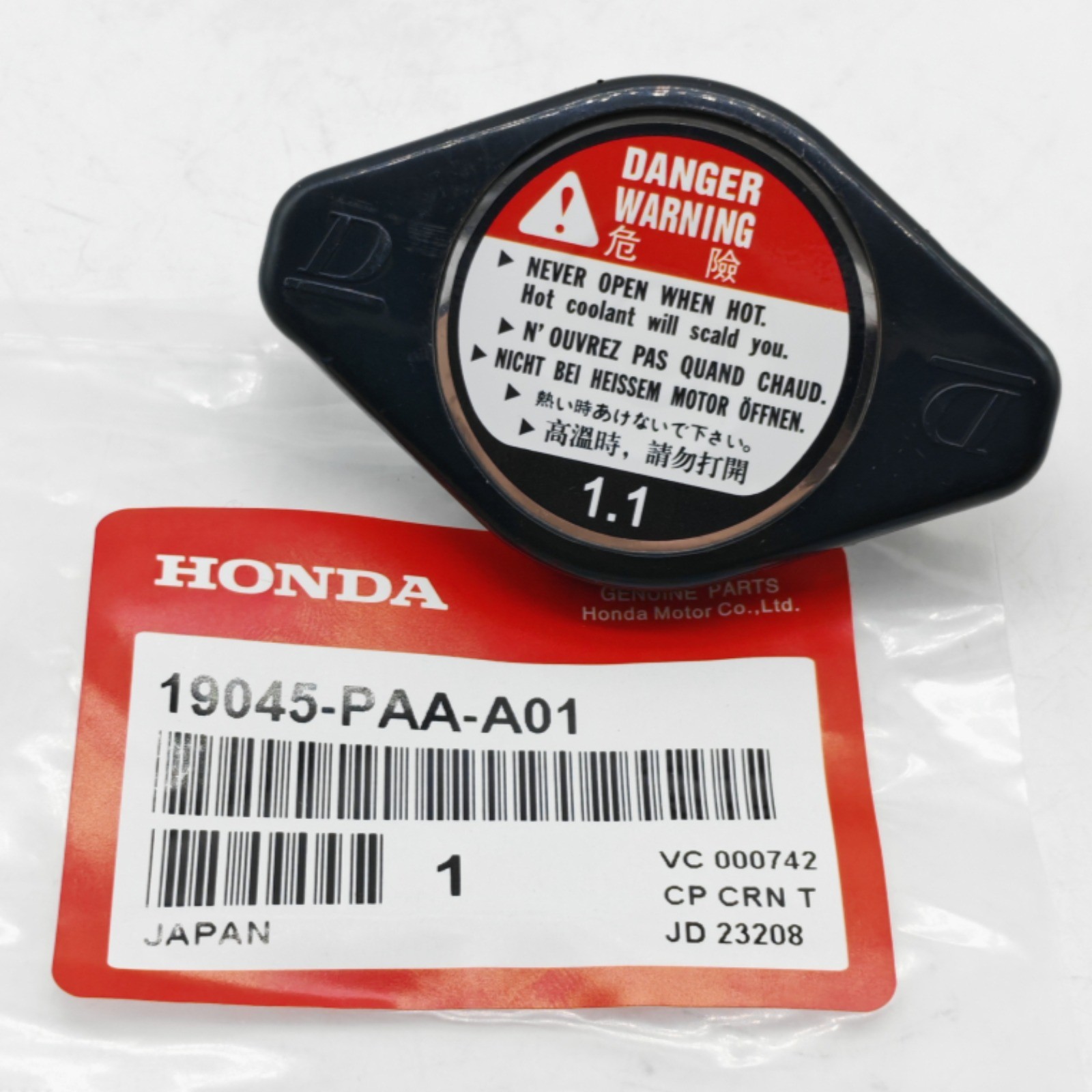 19045-PAA-A01 OEM Cooling Radiator Cap For 92-2025 Honda Accord Civic Acura RXL