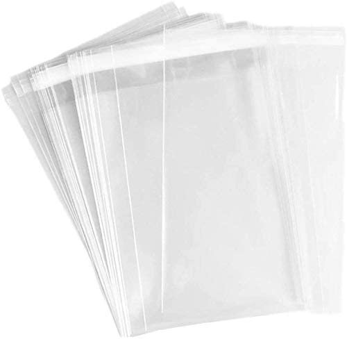 100pc 2Mil Clear Flat Re-Sealable Food Grade Cellophane OPP Bags for Candy,...