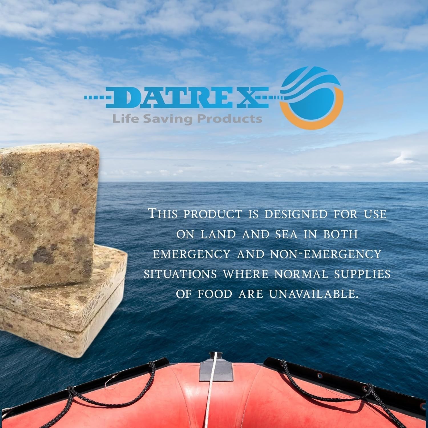 DATREX 2400 Calories Emergency Food Ration MRE Bars - 12 Bars / 10-PACK 2027 Exp