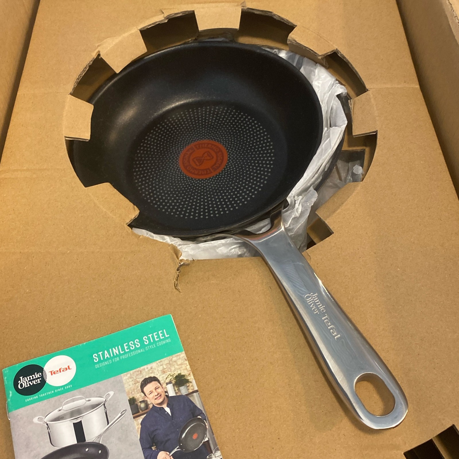 Jamie Oliver by T-fal Stainless Fry Pan Set 20/24/28cm Induction