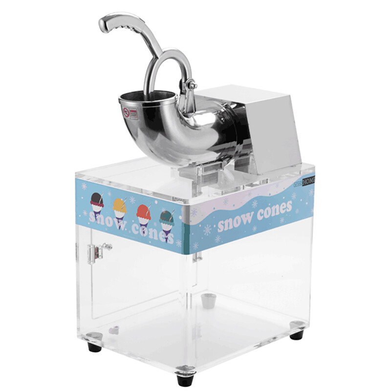 Electric Dual Blades Commercial Ice Crusher Shaver 440lbs/hr Snow Cone Maker