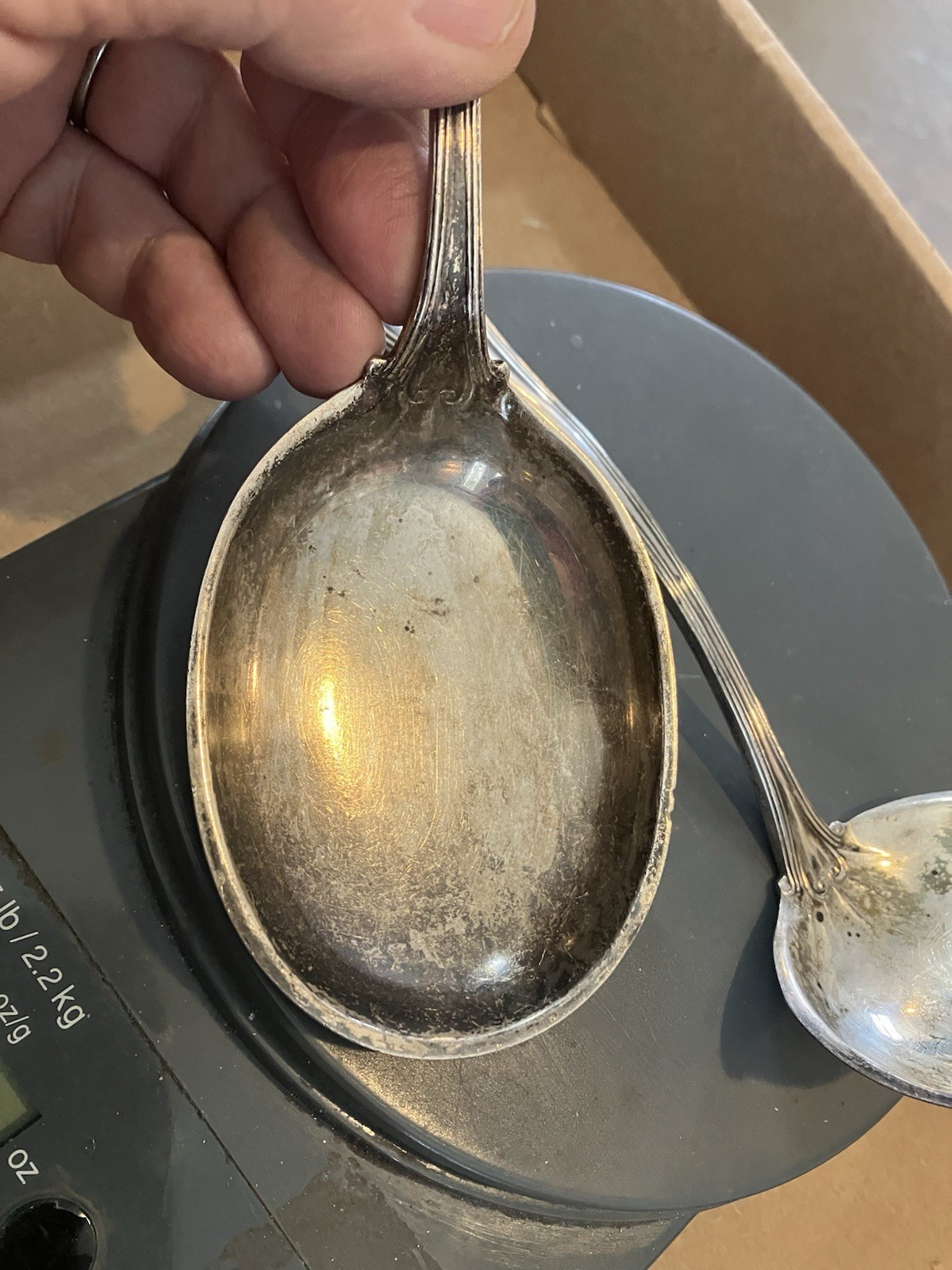 2 Towle Sterling Paul Revere Serving spoons 153 G SCRAP Value $366