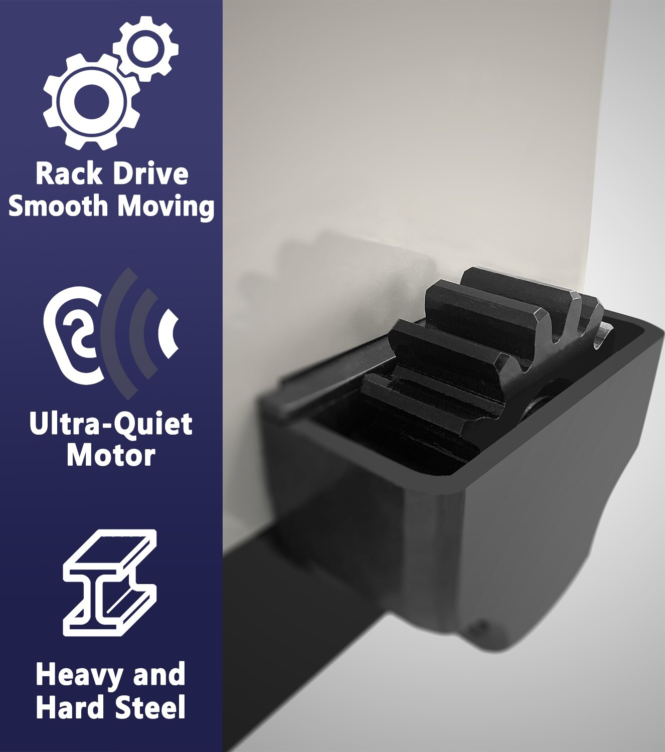 Blütezeit 1400lbs Automatic Sliding Gate Opener WiFi /Solar Power/Battery Backup