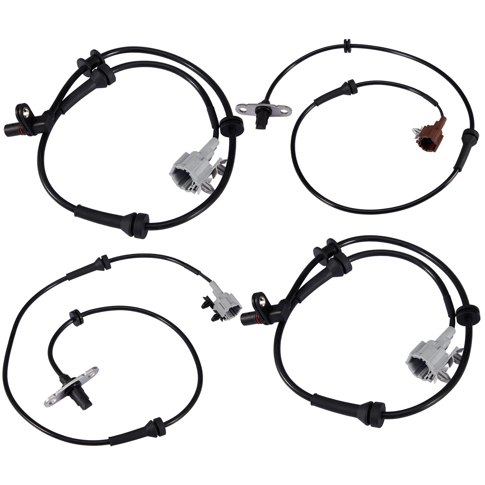 Set of 4 ABS Wheel Speed Sensors Front -Rear L/R Fits: Nissan Frontier 2005-2019