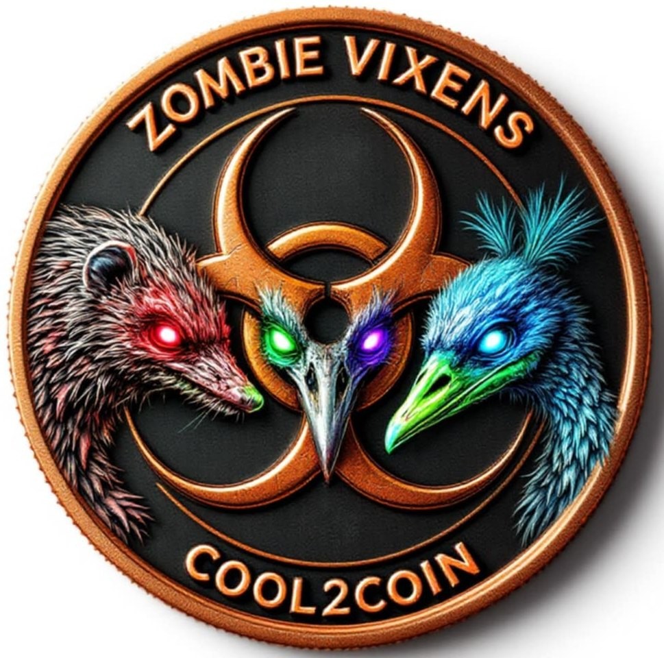 Zombie Vixens 1st Release Kookaburra The Laughing Death 1 oz Copper in card