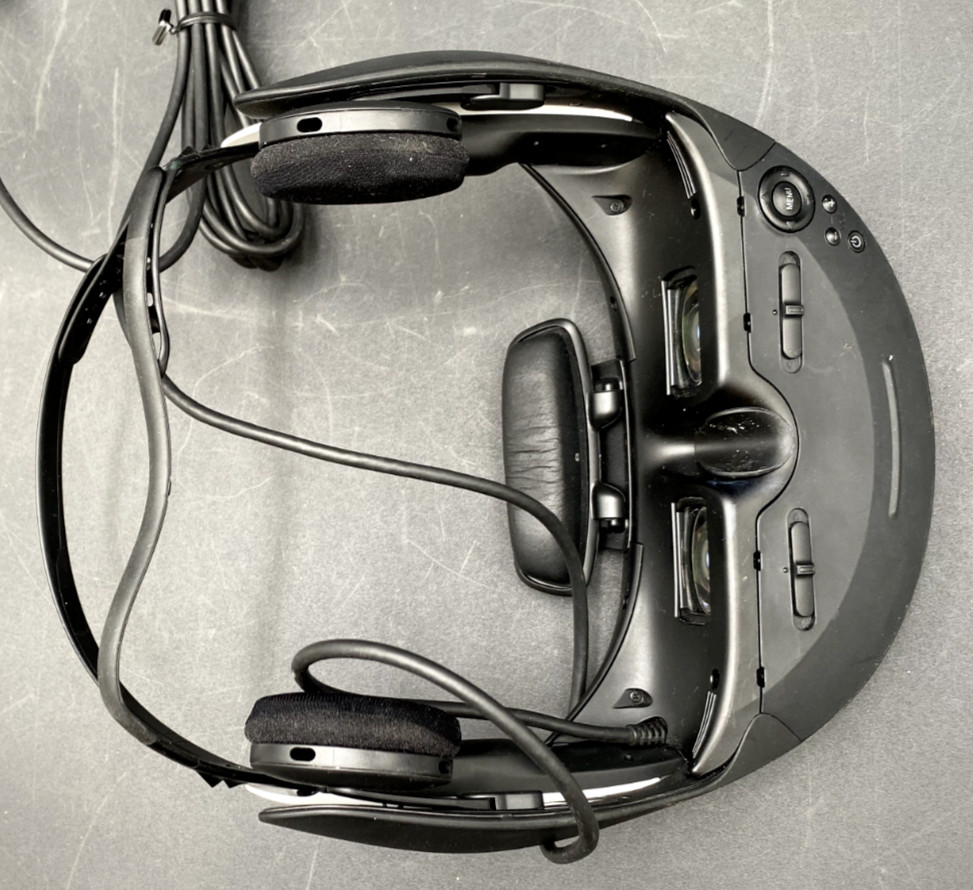 SONY HM2-T1 HEAD MOUNTED DISPLAY 3D HEADSET VIEWER & PROCESSOR, CABLES, ETC.