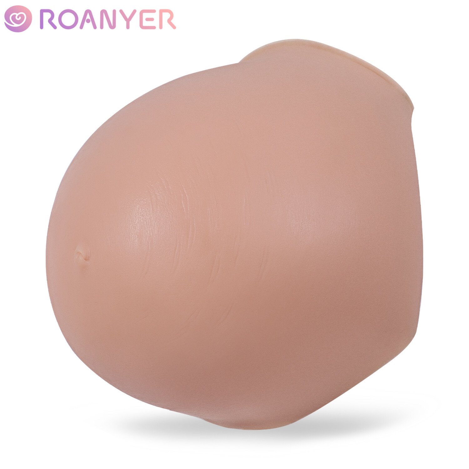 Roanyer Silicone Pregnant Belly Fake Belly Bump Twins For Crossdresser Cosplay