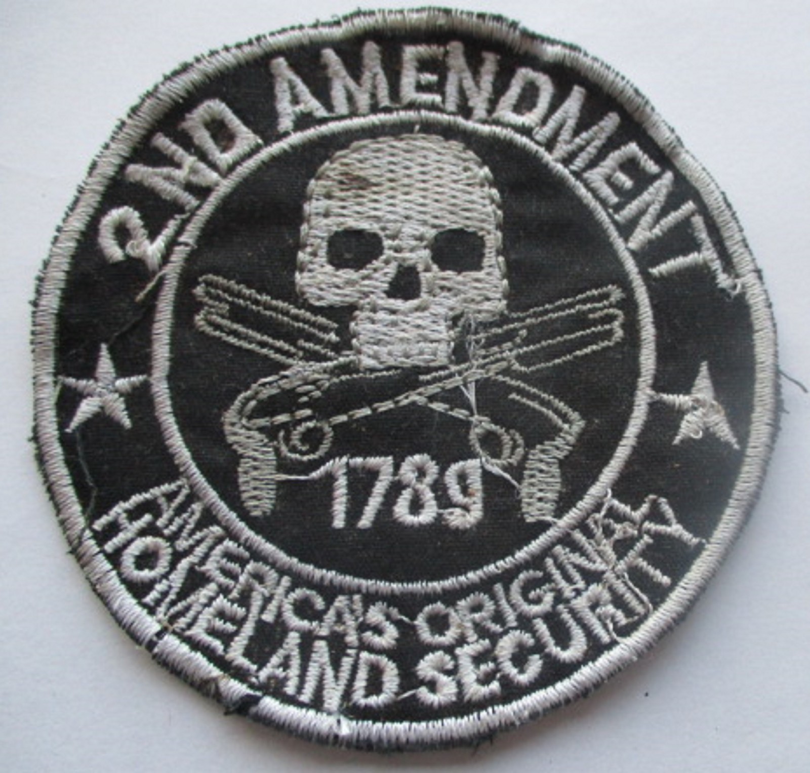 2nd AMENDMENT 1789 AMERICA'S ORIGINAL HOMELAND SECURITY VINTAGE PATCH