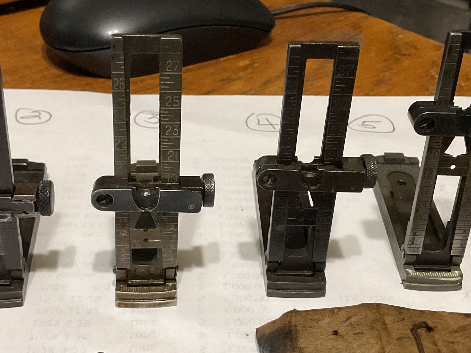 Springfield 1903 rear sight with NOS windage knob. One set only.