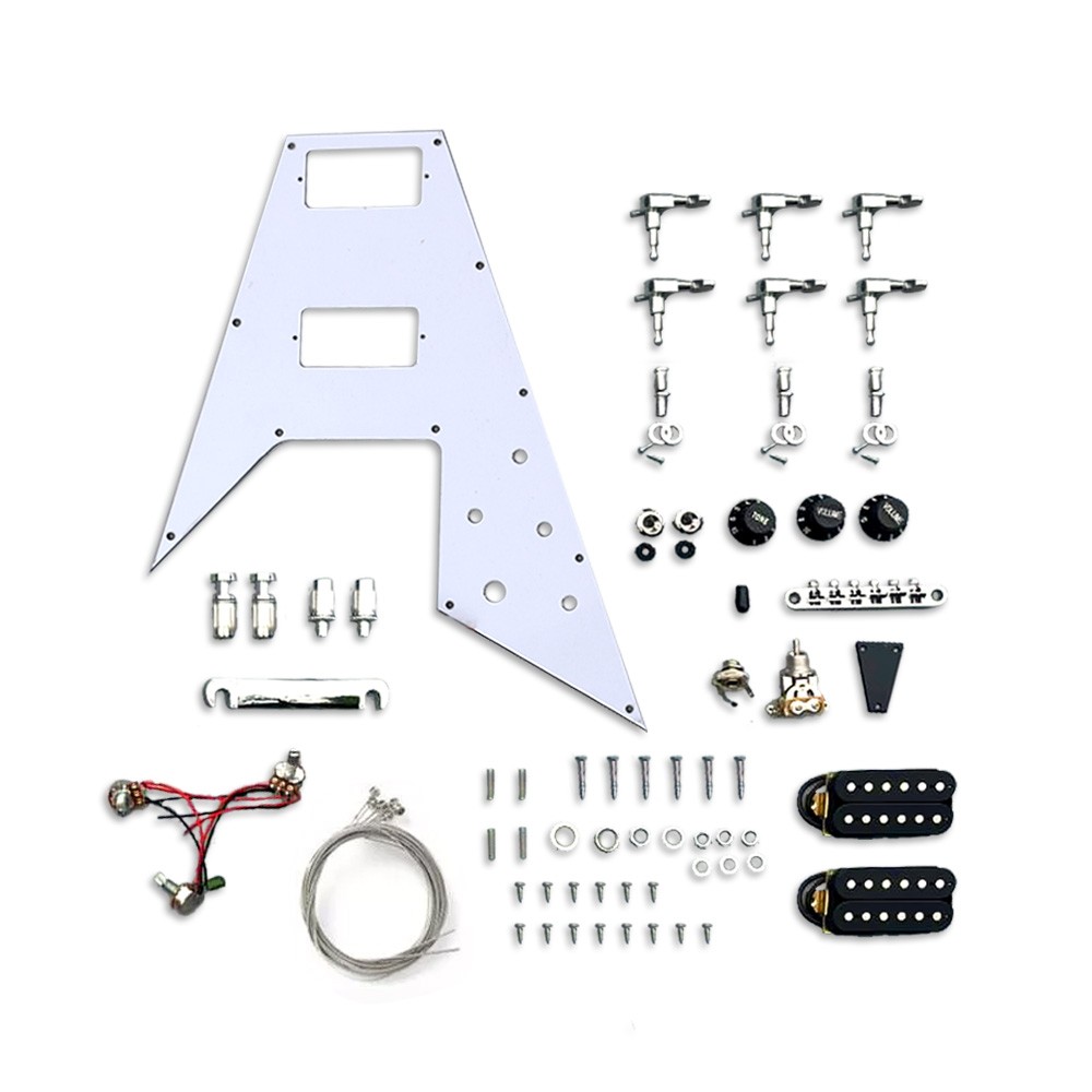 Electric Guitar Kit Mahoagny Guitar Body 22fret 24.75inch Rosewood Fretboard