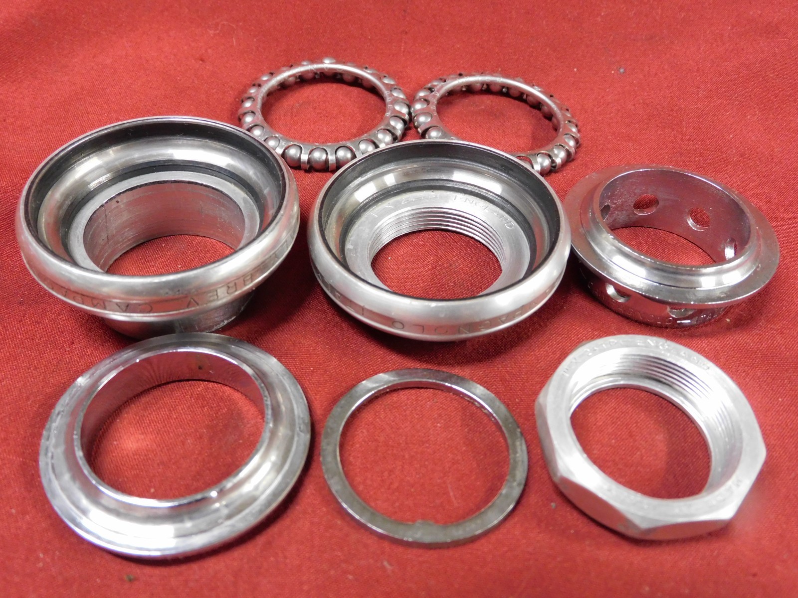 Used 1980's Campagnolo #4041 Super Record Alloy Road Headset English 1" x 24