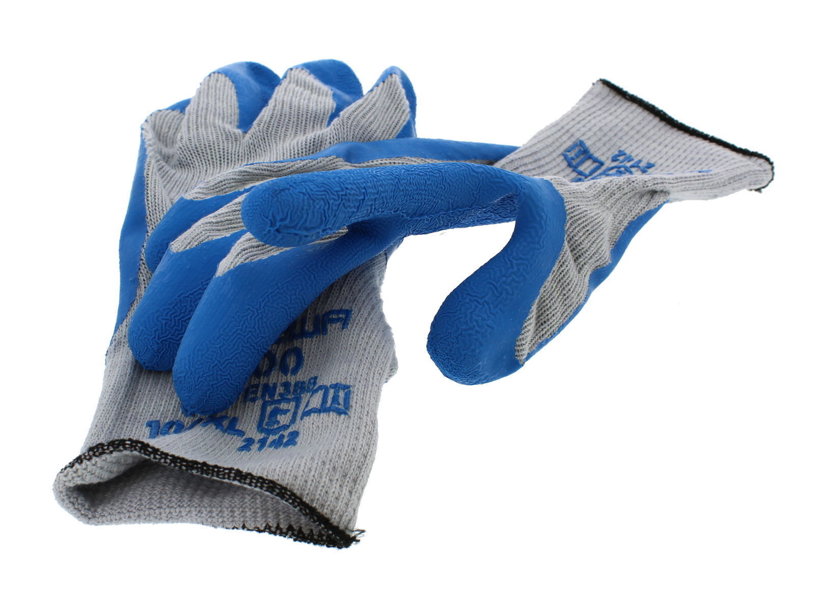 SHOWA ATLAS 300 LATEX RUBBER PALM DIPPED WORK GLOVES BLUE, GENERAL PURPOSE