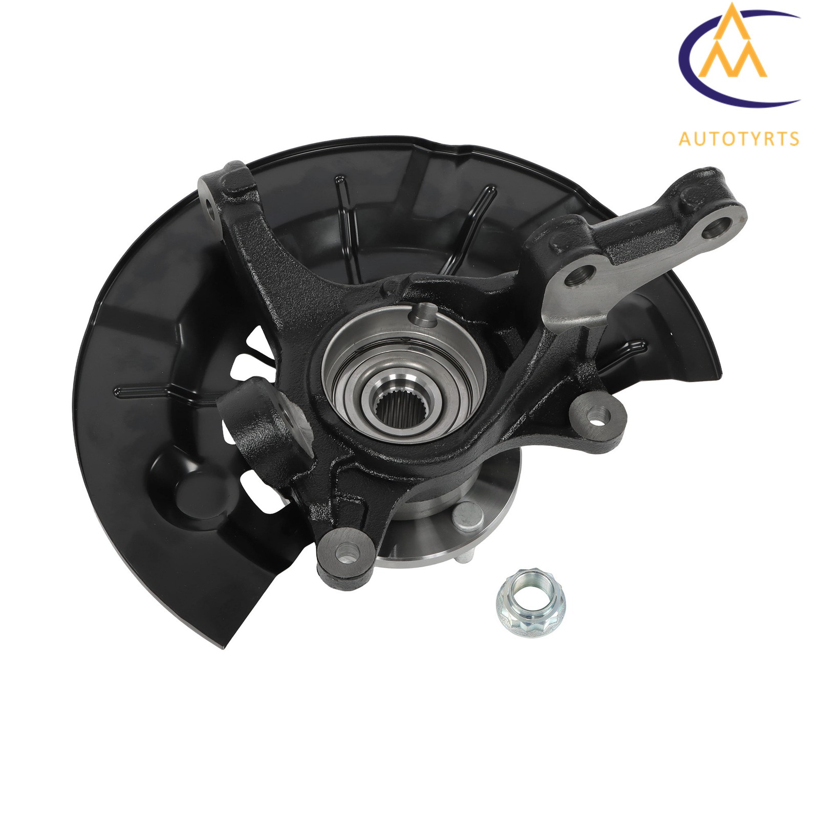 Front Left Steering Knuckle+Wheel Hub Bearing For Toyota Camry 2012 2013 - 2017