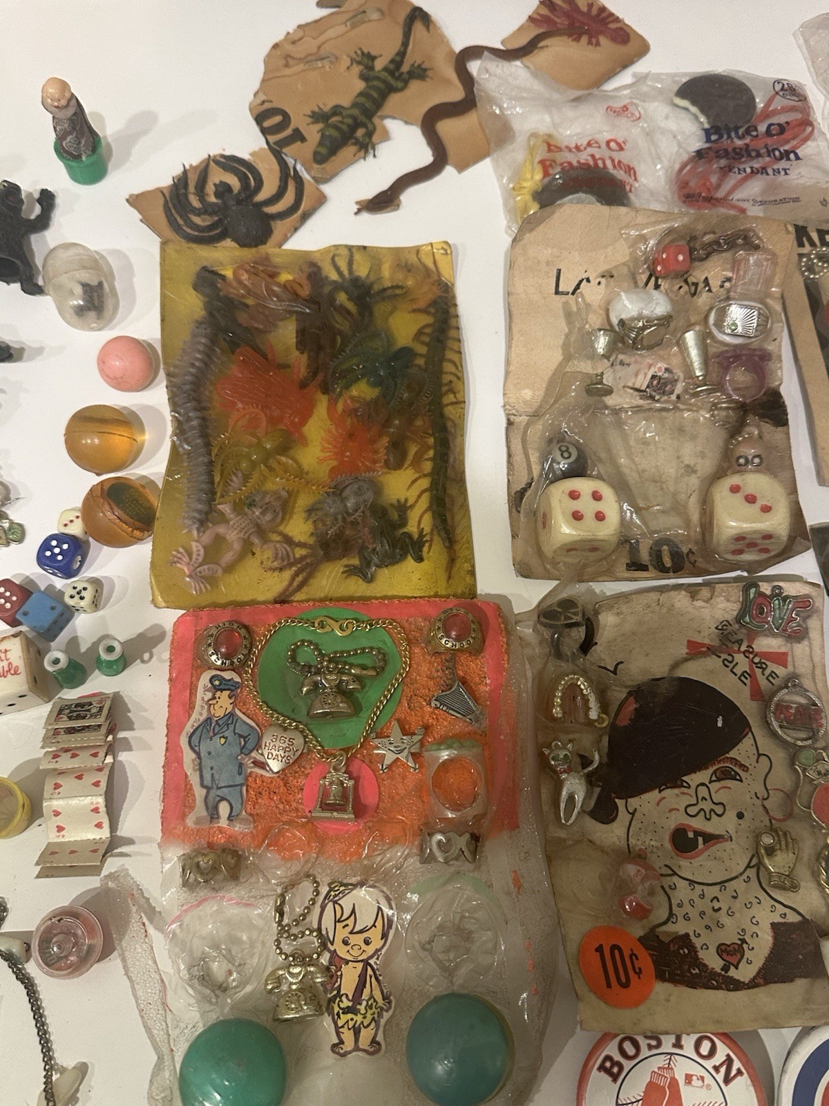 Vintage Gumball Machine Trinkets Toys Mixed Lot