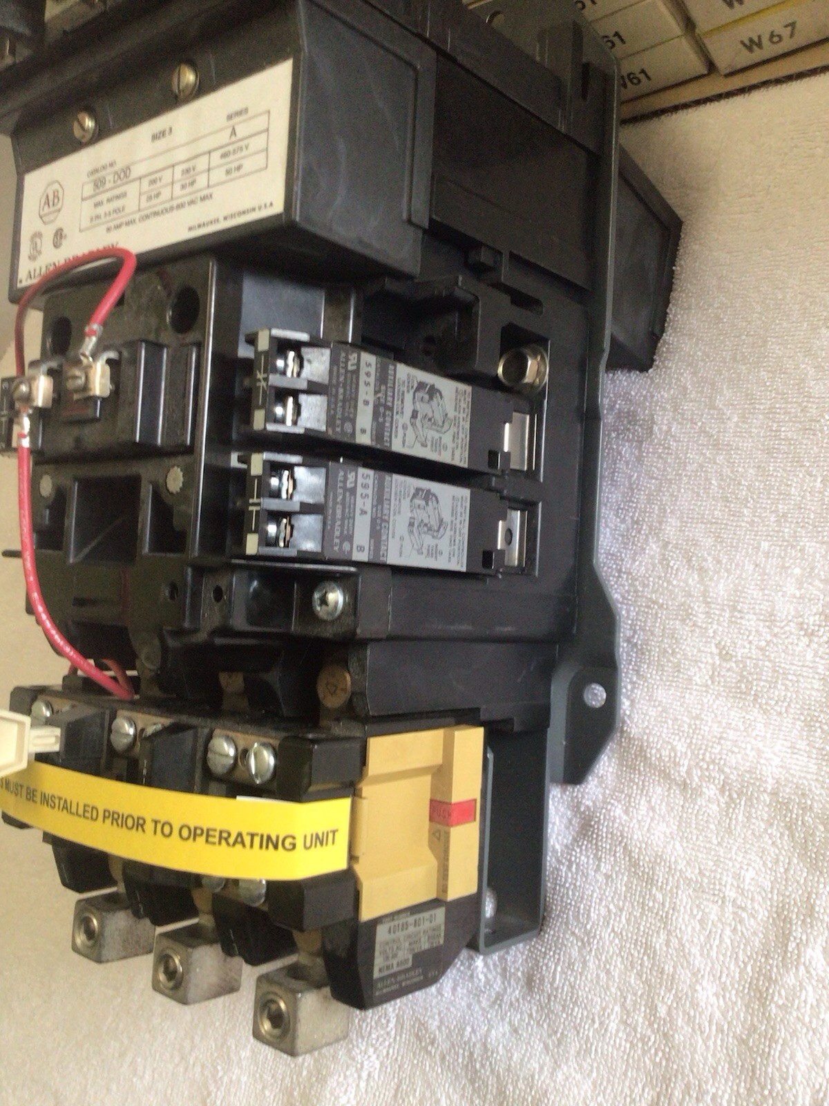 Allen-Bradley 509-DOD NEMA Size 3 Starter 120v NEW Open Box, Ships Same Day!