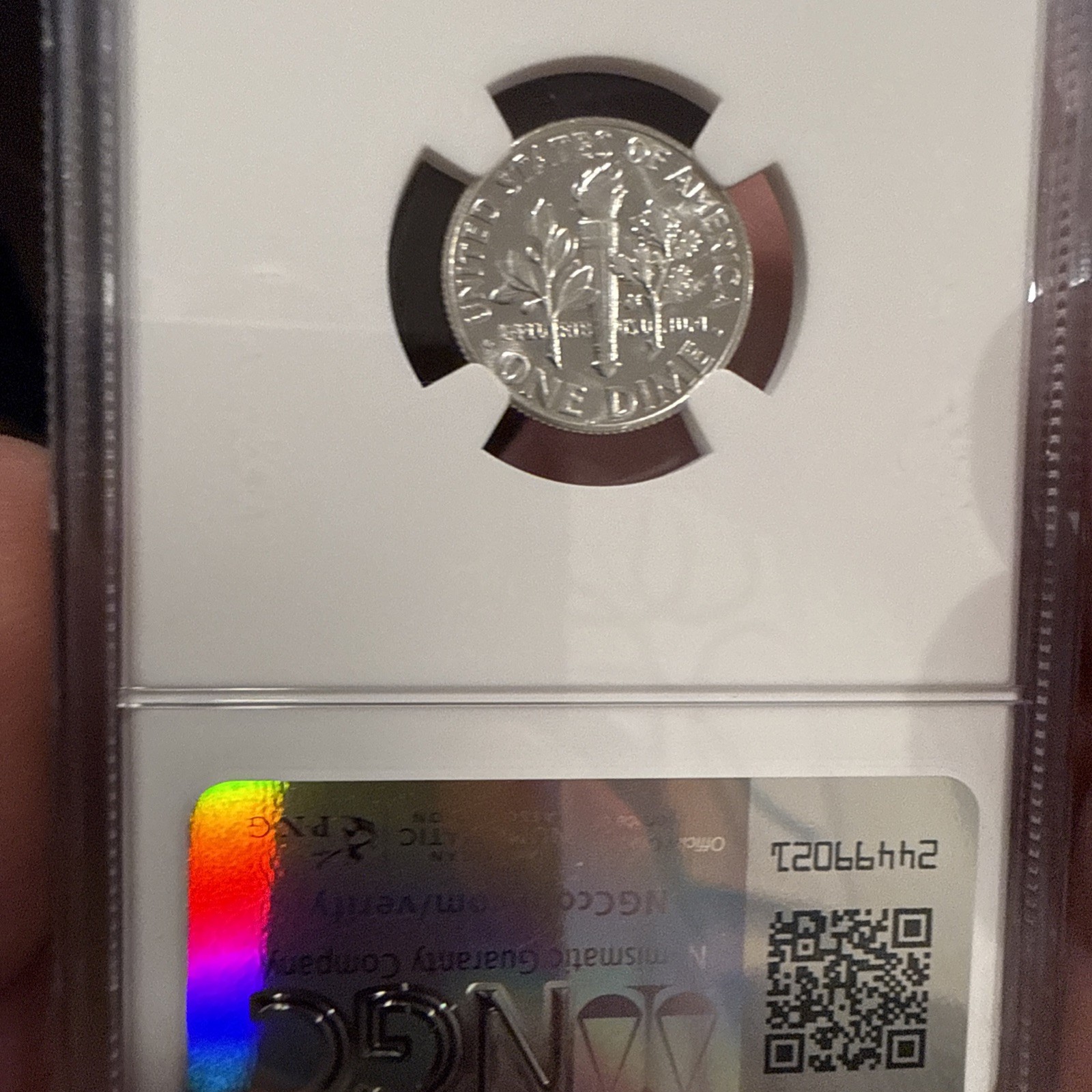 1951 NGC PF68 90% Proof Silver Roosevelt Dime 10c Portrait Lbl